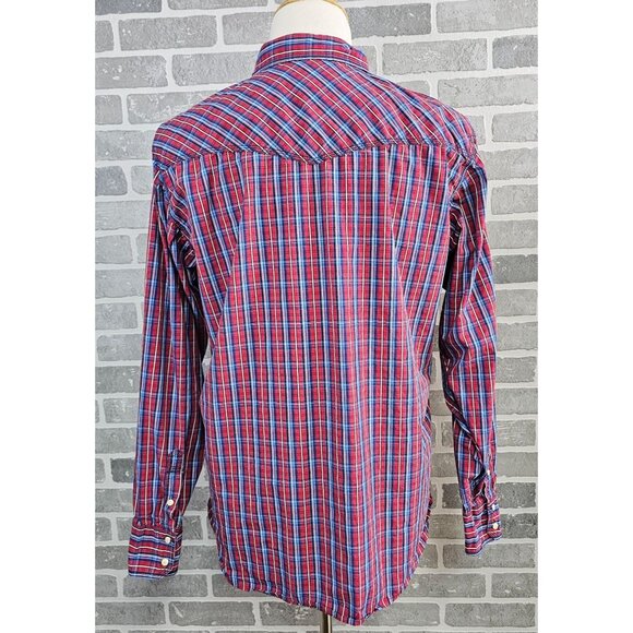 Wrangler 20X Shirt Men's XL Multicolor Plaid Pearl Snap Cowboy Western Rodeo - Picture 2 of 12